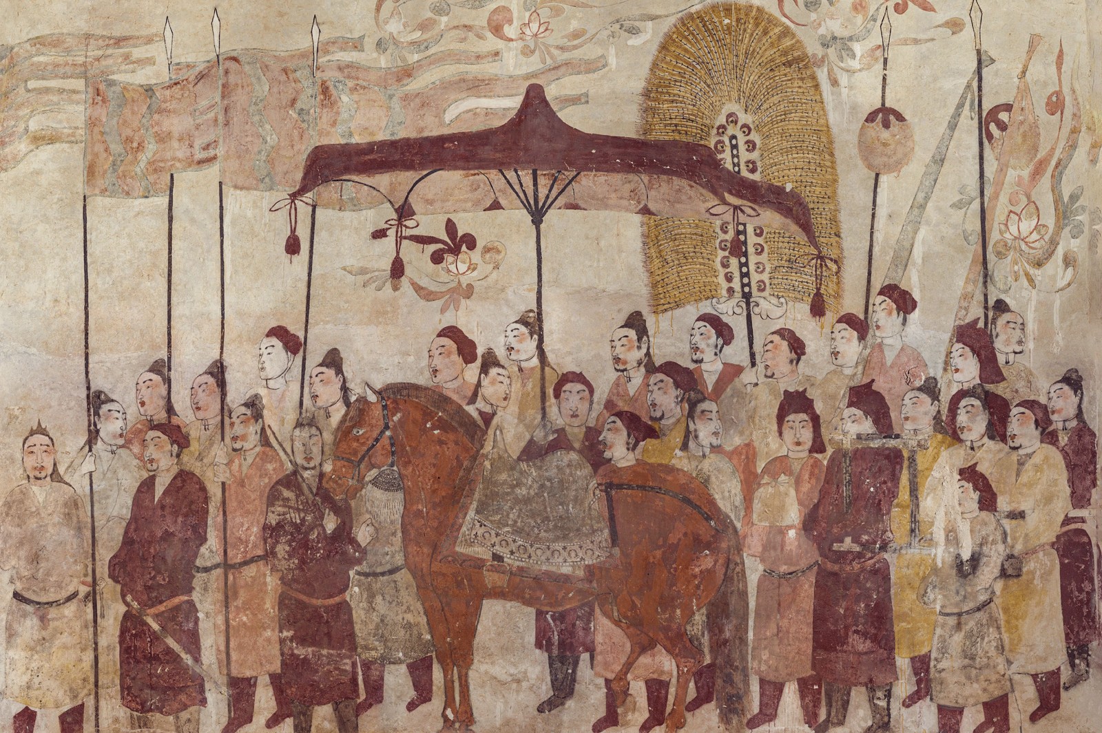 1-3-2山西晋阳北齐太尉武安王徐显秀墓壁画中的武士军容.jpg